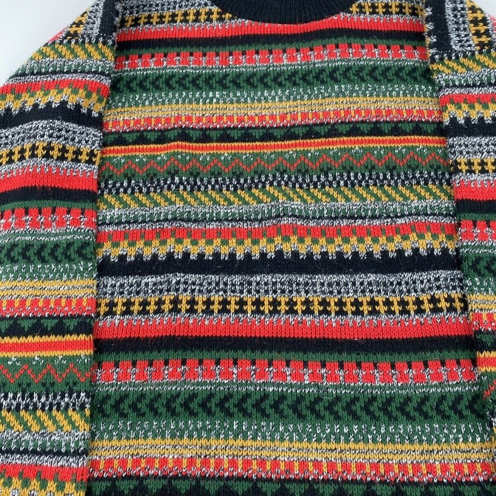 Vintage Huntington Ridge Mock Neck Cable Knit Swea
